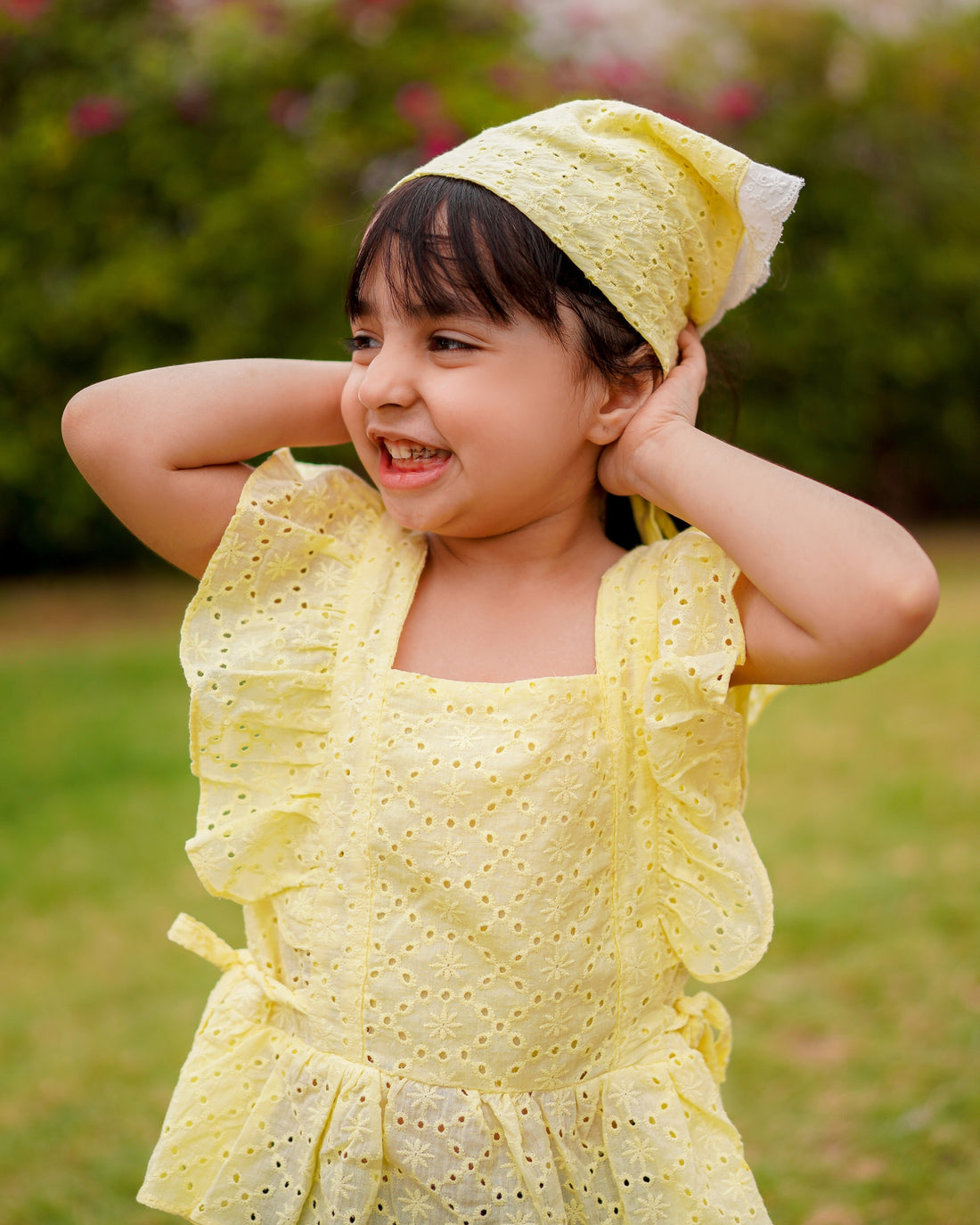 Sunny Yellow Bandana + 2 Scrunchies